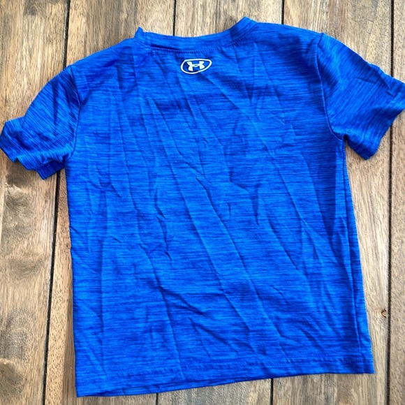 Under Armour Youth Graphite Blue Heathered Short Sleeve Dri Fit Tee / Size 4 - Picture 3 of 6